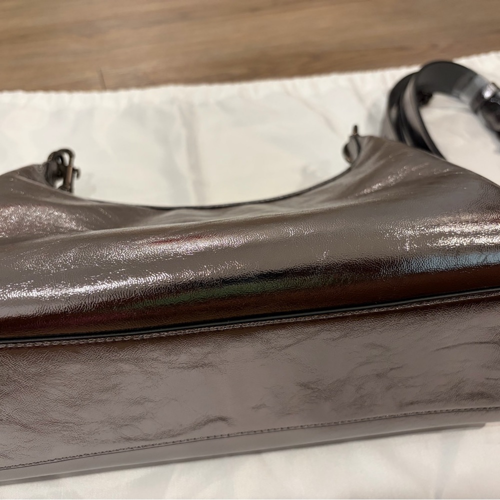 Coach Metallic Silver Shoulder Bag - Picture 4 of 6